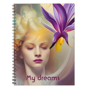 Carnet Angel avec orchidée