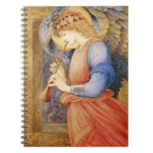 Carnet Angel Playing a Flageolet (par Edward Burne-Jones)