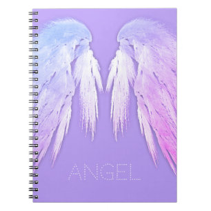 Carnet ANGEL WINGS Fairy Purple Nom personnalisé
