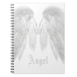 Carnet ANGEL WINGS White Nom personnalisé