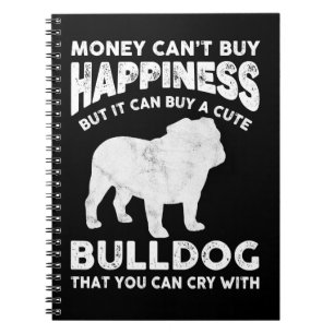 Carnet Anglais Bulldog Amoureux des chiens Funny Bulldog