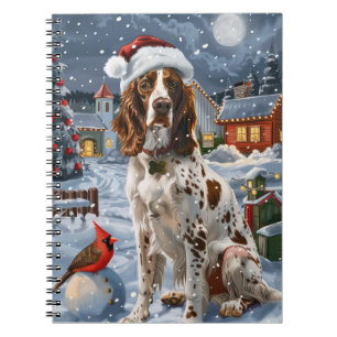 Carnet Anglais Setter Winter Wonderland Christmas Joy
