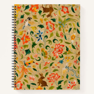 Carnet Animal Antique Cheval Oiseau Deer Rabbit