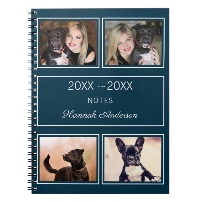 Carnet Animal photo personnalisé (Devant)