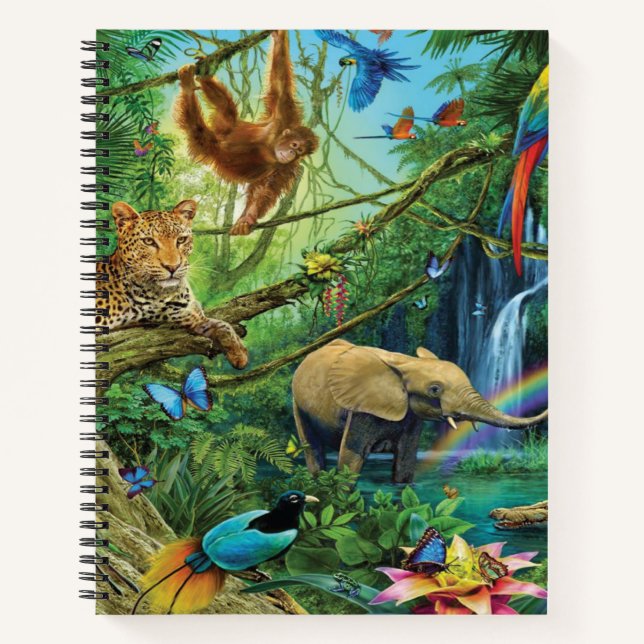 Carnet Animals living together throw pillow (Devant)