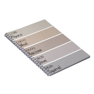 Carnet Animaux Brun Clair et Gris Nuance de Peinture