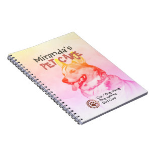 Carnet Animaux de compagnie assis Grooming Beauté Salon C