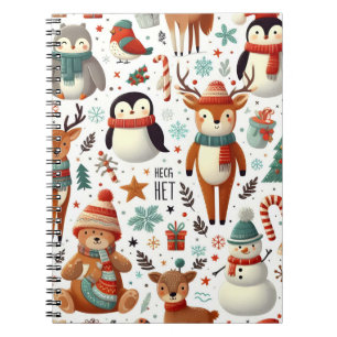 Carnet Animaux d'hiver Motif sans peau