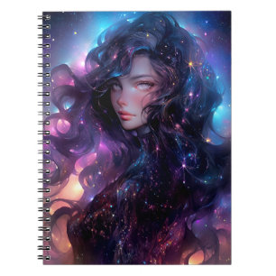 Carnet Anime Girl Fabriquée En Étoiles