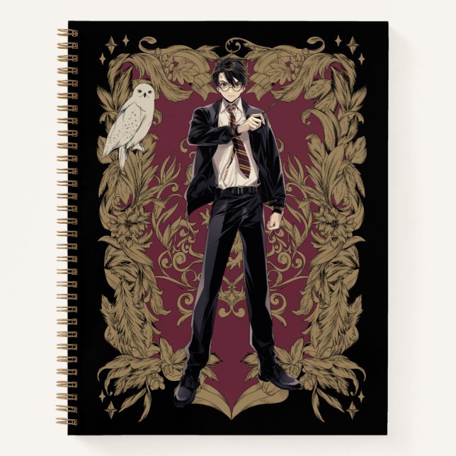 Carnet Anime HARRY POTTER™ Cadre Orné (Devant)