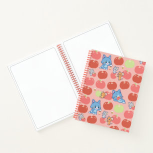 Carnet Anime Tom, Jerry et Tuffy Apple Motif