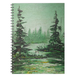 Carnet Ann Hayes Peinture Forêt Verte