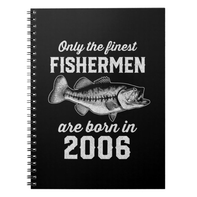 Carnet Anniversaire Cadeau pêcheur Pêche 2006 (Devant)