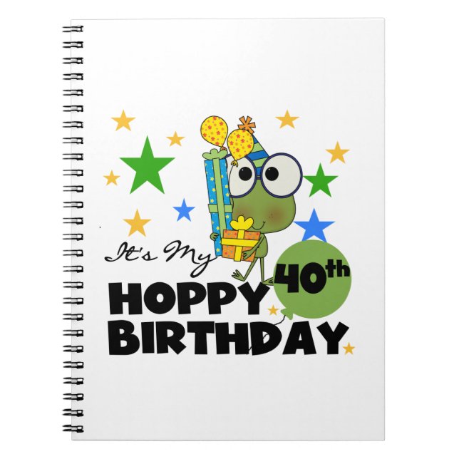 Carnet Anniversaire de houblon de Froggie quarantième (Devant)