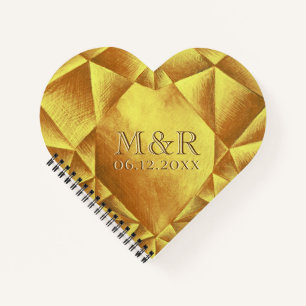 Carnet Anniversaire du Mariage du coeur de la Citrine d'o