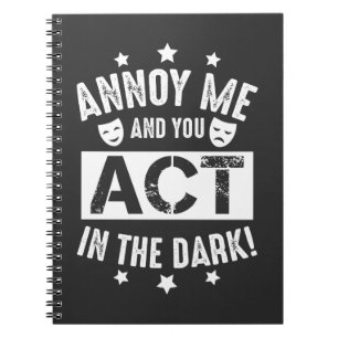 Carnet Annoy Me Et Toi Agissons Dans Le Théâtre Sombre En