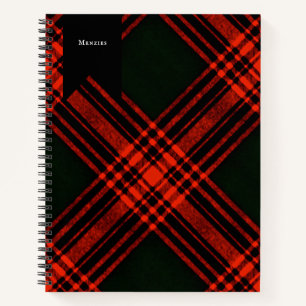 Carnet Antique Menzies Clan de chasse Tartan