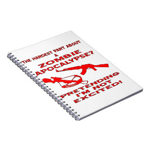 Carnet Apocalypse de zombi feignant je ne suis pas
