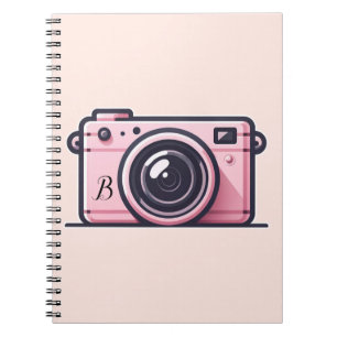 Carnet Appareil photo tendance rose pour séance photo ins
