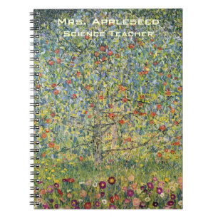 Carnet Apple Tree by Gustav Klimt, Vintage Art Nouveau