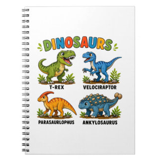 Carnet Apprentissage des espèces de dinosaures pour les e