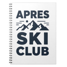 Apres Ski Club Mountain Logo - Custom Mens Winter 