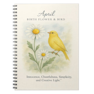 Carnet April Birthday Bible Verse Cross and Resurrection
