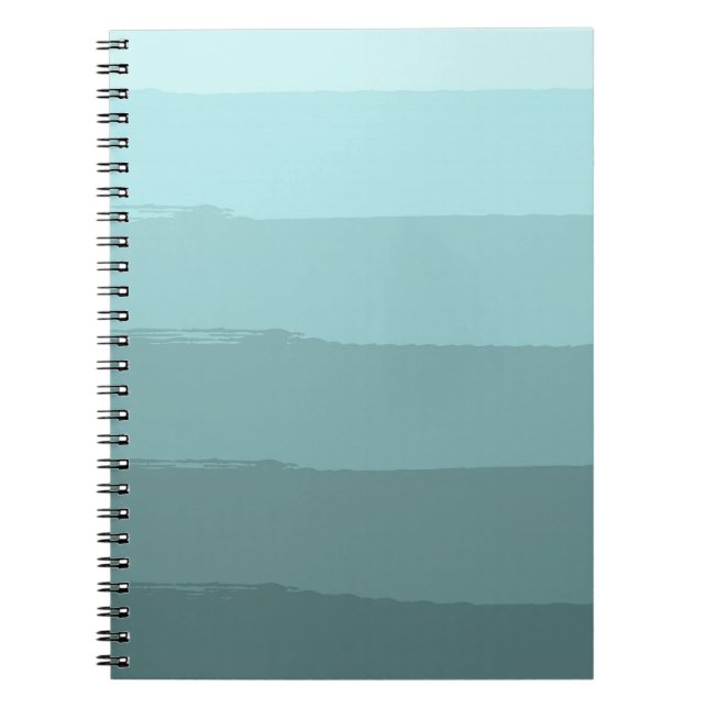 Carnet Aqua Turquoise Abstrait (Devant)