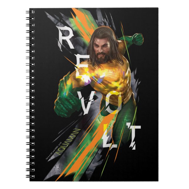 Carnet Aquaman | Aquaman "Revolt" - Graphique commenté (Devant)