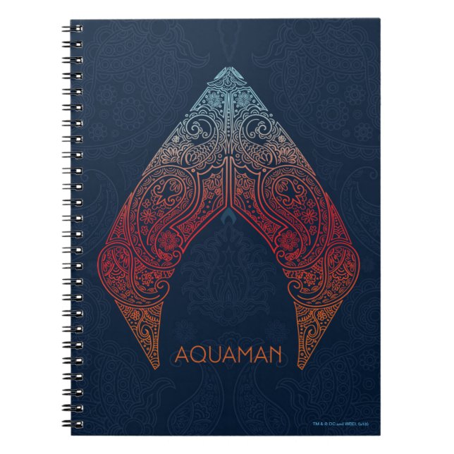 Carnet Aquaman | Logo de Paisley Aquaman (Devant)