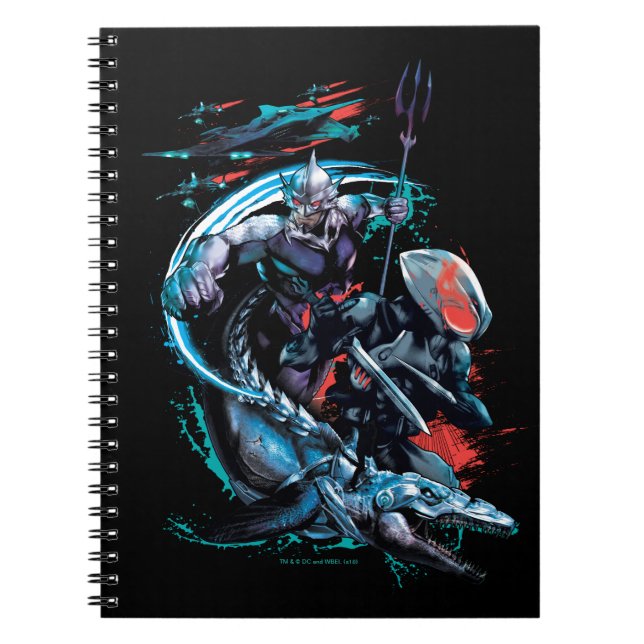 Carnet Aquaman | Orm, Manta Noir, Tylosaur, & Ships (Devant)