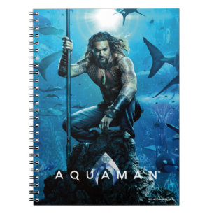 Carnet Aquaman Prince Orin avec animaux aquatiques