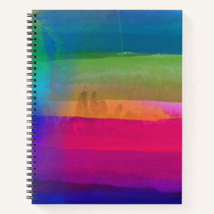 Carnet Aquarelle Abstraite Couleurs arc-en-ciel