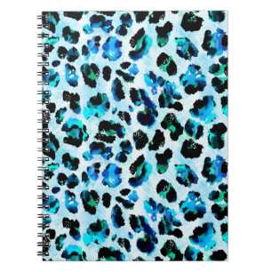 Carnet Aquarelle Abstraite Motif de peau léopard