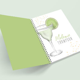 Carnet Aquarelle amusante Simple Cocktail Lime Margaritas