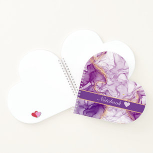 Carnet Aquarelle amusante violet Arrière - plan avec des 