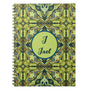 Carnet Aquarelle Azulejo Vert espagnol