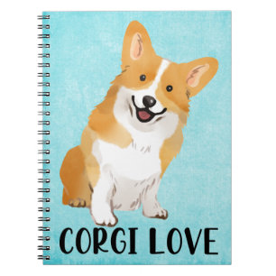 Carnet Aquarelle bleue de Amoureux des chiens de chiots m