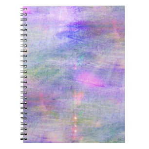 Carnet aquarelle bleue et rose sans couture de jaune