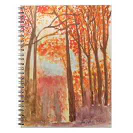 Carnet Aquarelle Bois Automne