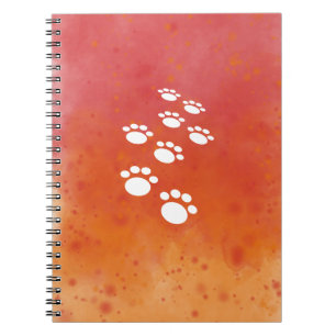 Carnet Aquarelle Chien Paw Traces
