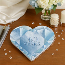 Aquarelle Coeur Diamond 60e anniversaire de mariag