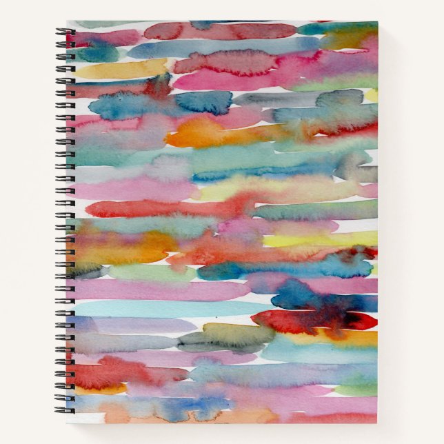 Carnet Aquarelle couleur Abstraite Aquarelle Brise-pincea (Devant)