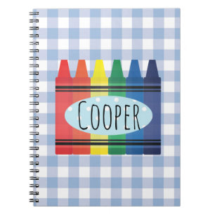 Carnet Aquarelle Crayon primaire Retour à l'école Plaid
