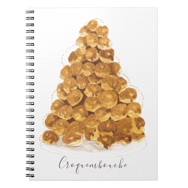 Carnet Aquarelle Croquembouche (Devant)
