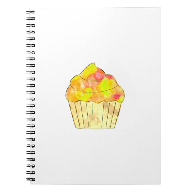 Carnet Aquarelle Cupcake Peinture (Devant)