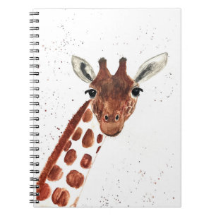 Carnet Aquarelle Cute Giraffe animal Safari Jungle Art