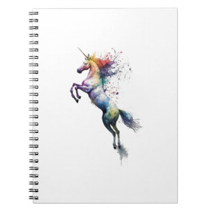 Carnet Aquarelle de couleur arc-en-ciel Abstraite d'une l