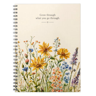 Carnet Aquarelle de fleurs sauvages inspirantes