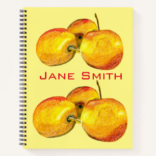 Carnet Aquarelle de fruit jaune perruque